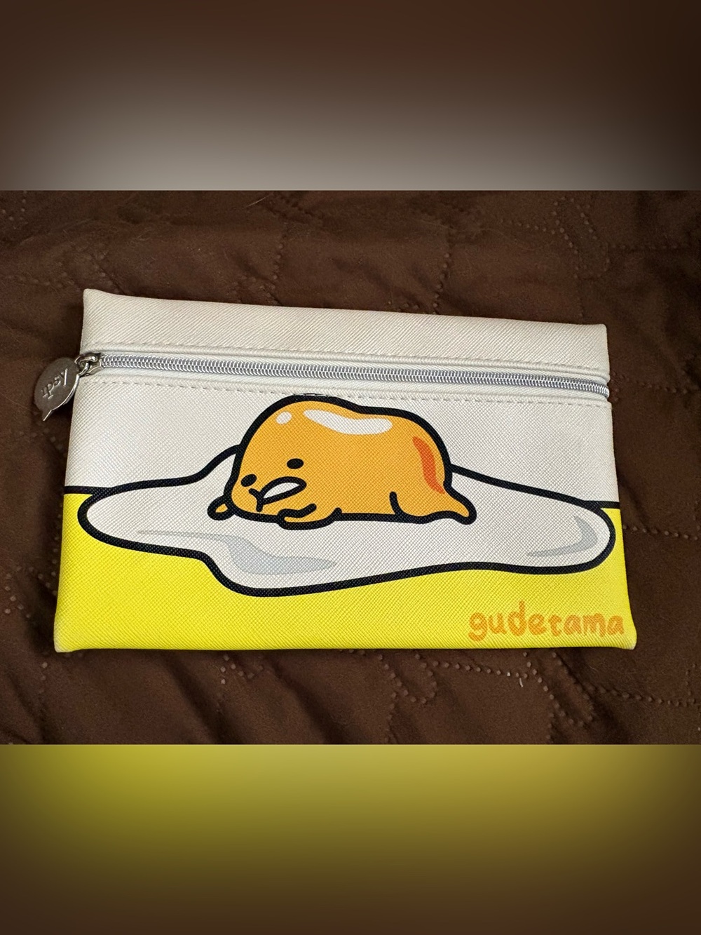 Gudetama Lazy Egg Cosmetic Bag Pouch NWT